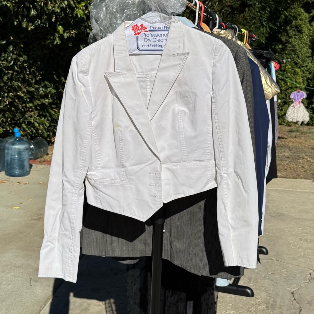 HUGO Boss Hugo Elegant Cropped White Jacket